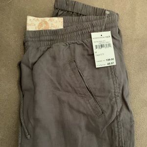 Bella Dahl Cropped SmokeGrey Lightweight Pants NWT